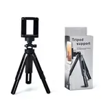 VIBLITZ® 360 Degree Rotation Mini Tripod Support Stand for DSLR and Smartphones - Foldable Shockproof Lightweight Bracket for Mobile Phones/DSLRs. (Tripod Support 7 + 3 inches with Holder)